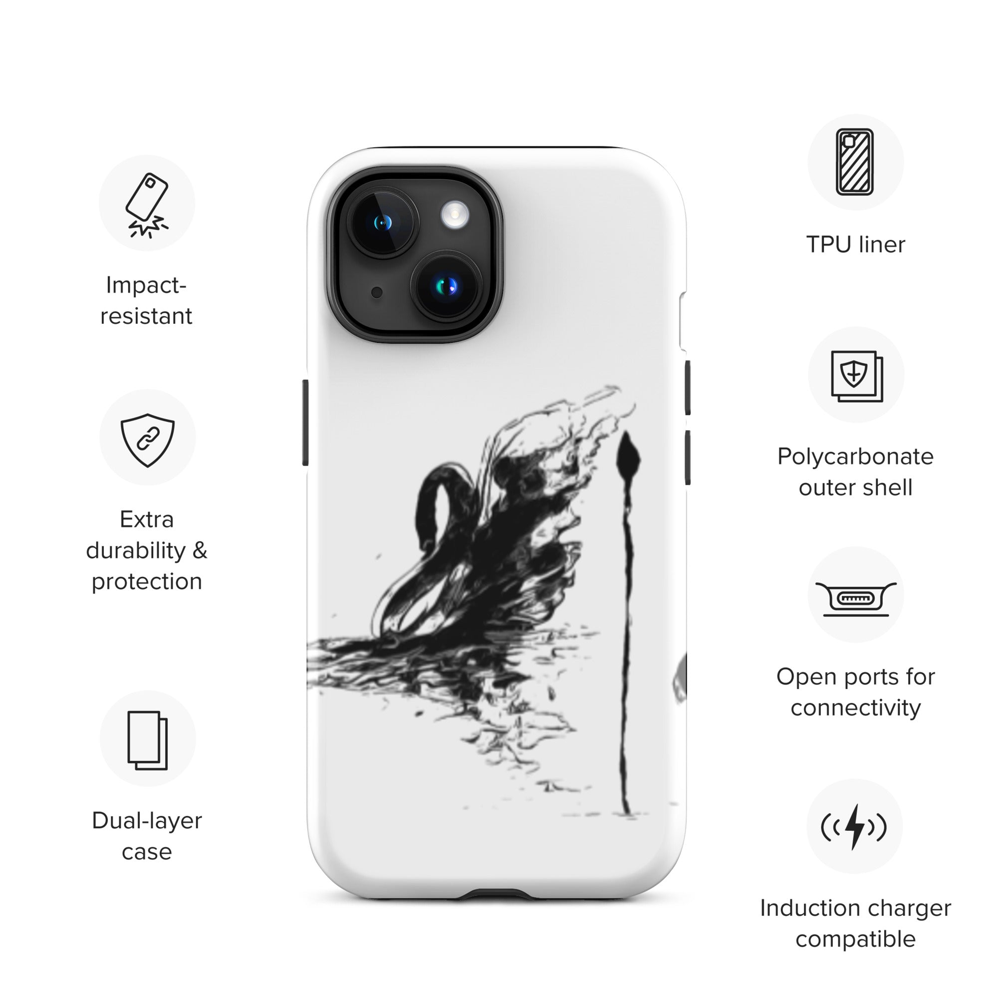 "Black Swan Series"Tough Case for iPhone®