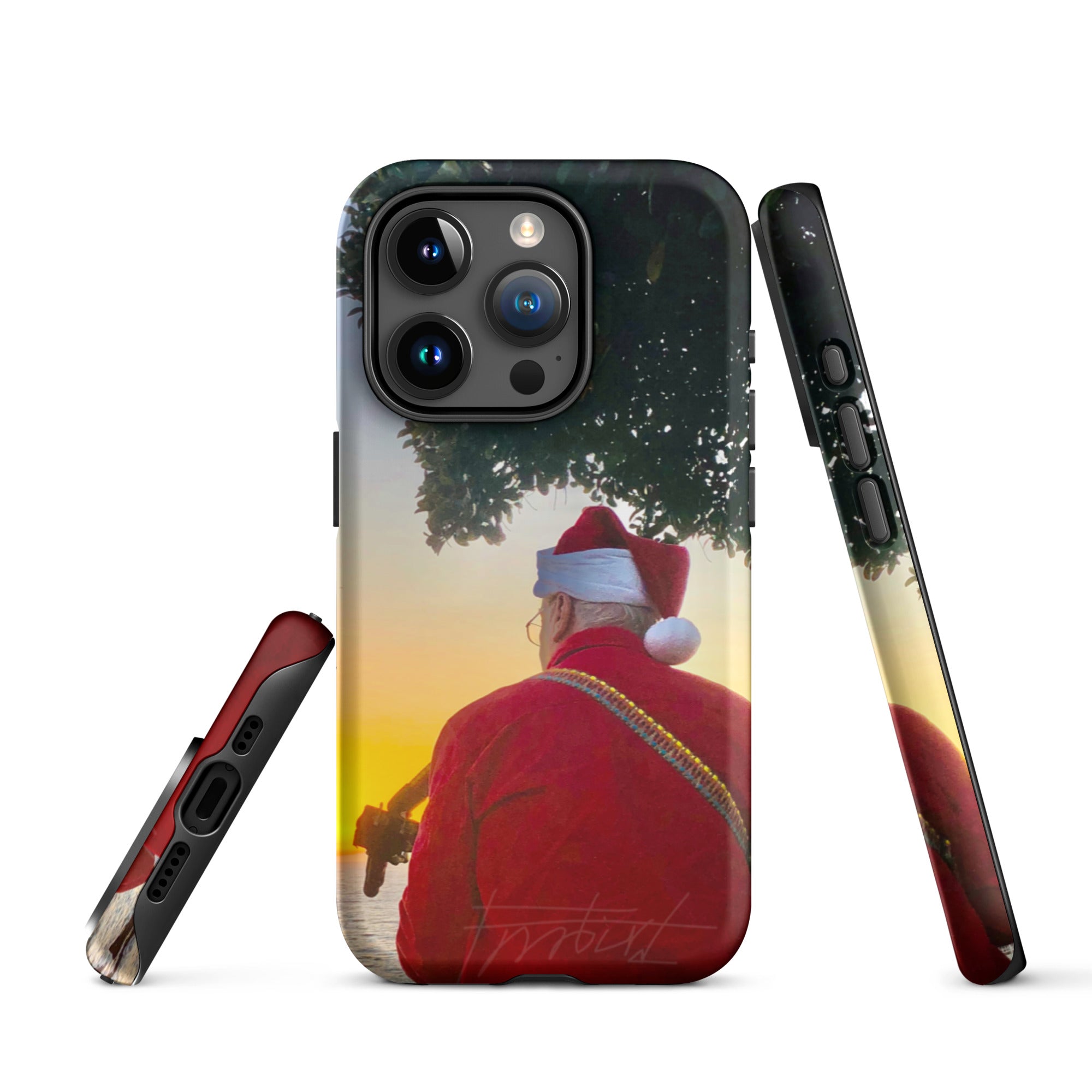 Christmas Guitar Song-Tough iPhone case