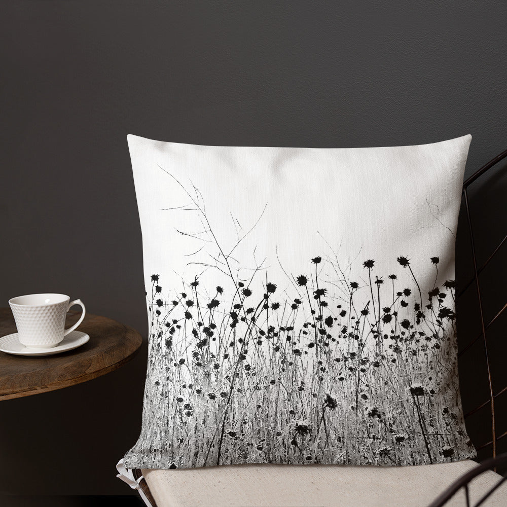 "The Flower of the Waste Land"-Premium Pillow