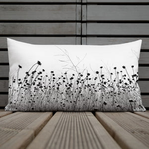"The Flower of the Waste Land"-Premium Pillow