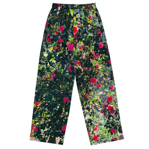 “Frrrbird”-All-over print unisex wide-leg pants