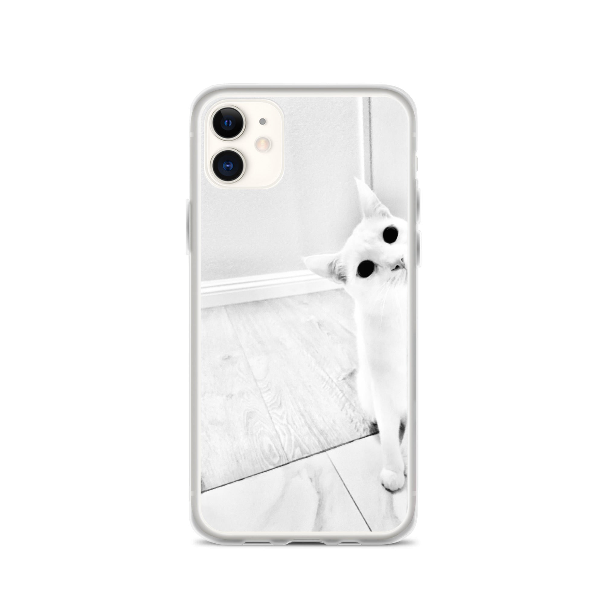 white Cat-iPhone Case