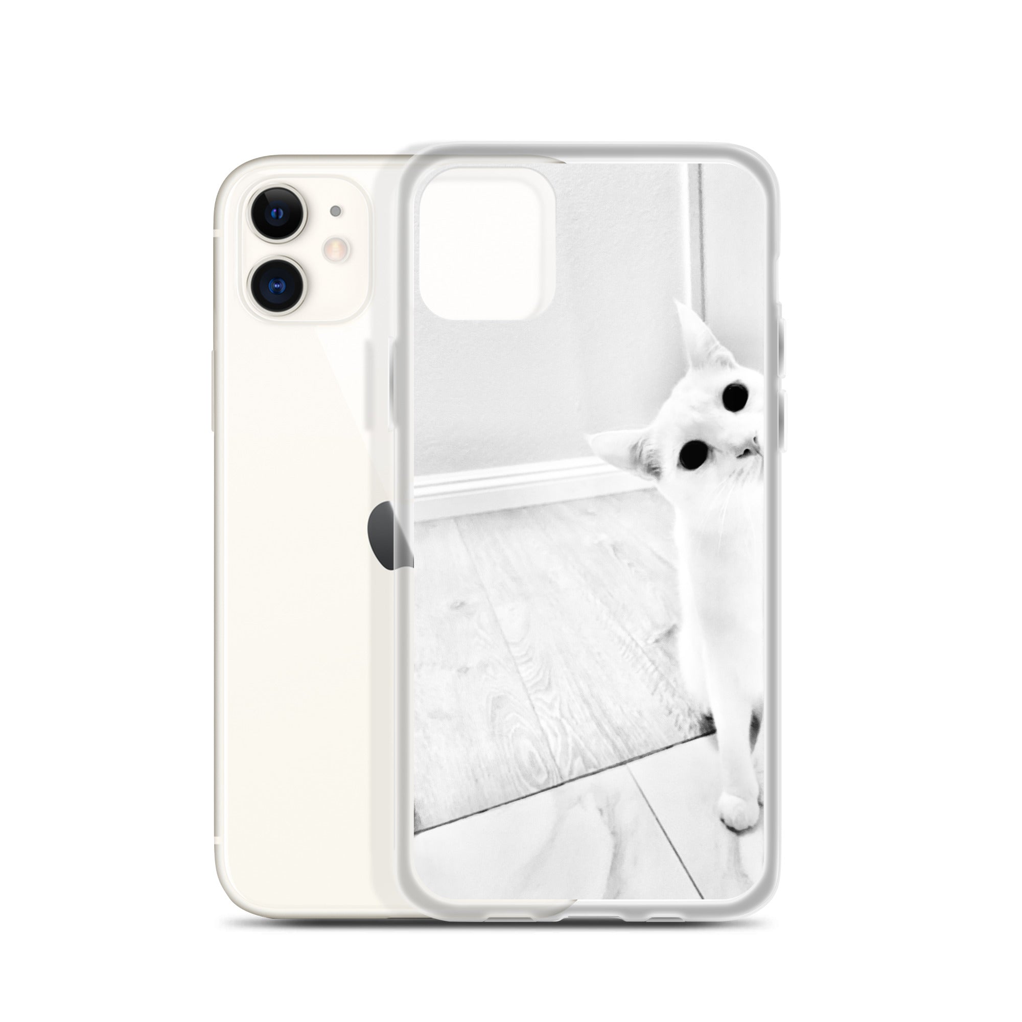 white Cat-iPhone Case