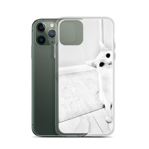 white Cat-iPhone Case