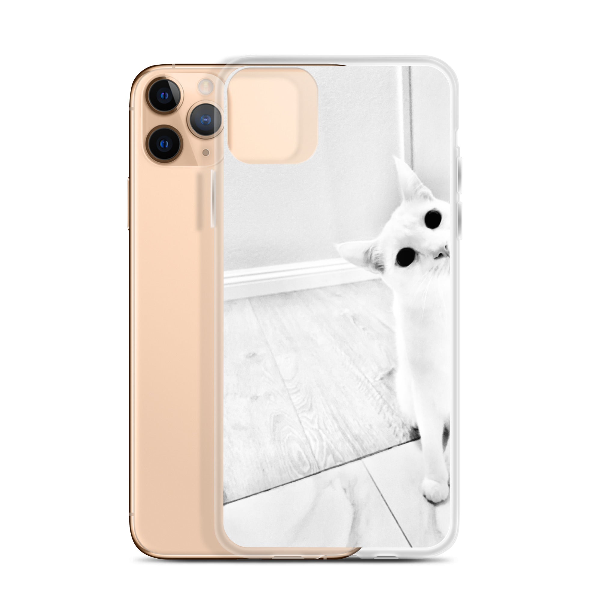 white Cat-iPhone Case