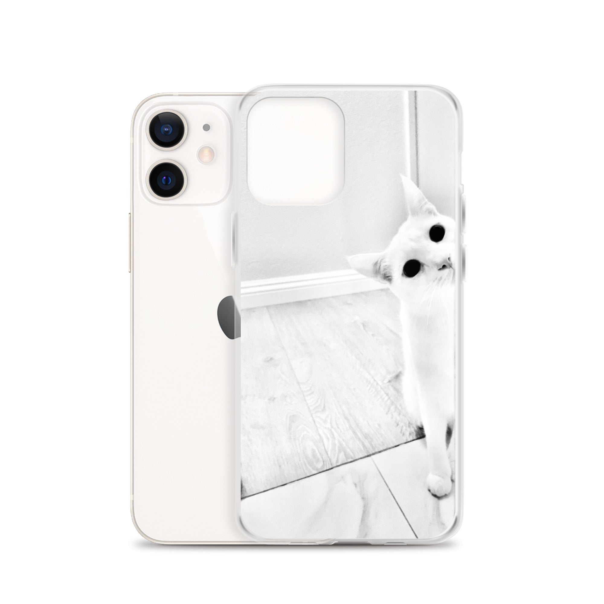 white Cat-iPhone Case