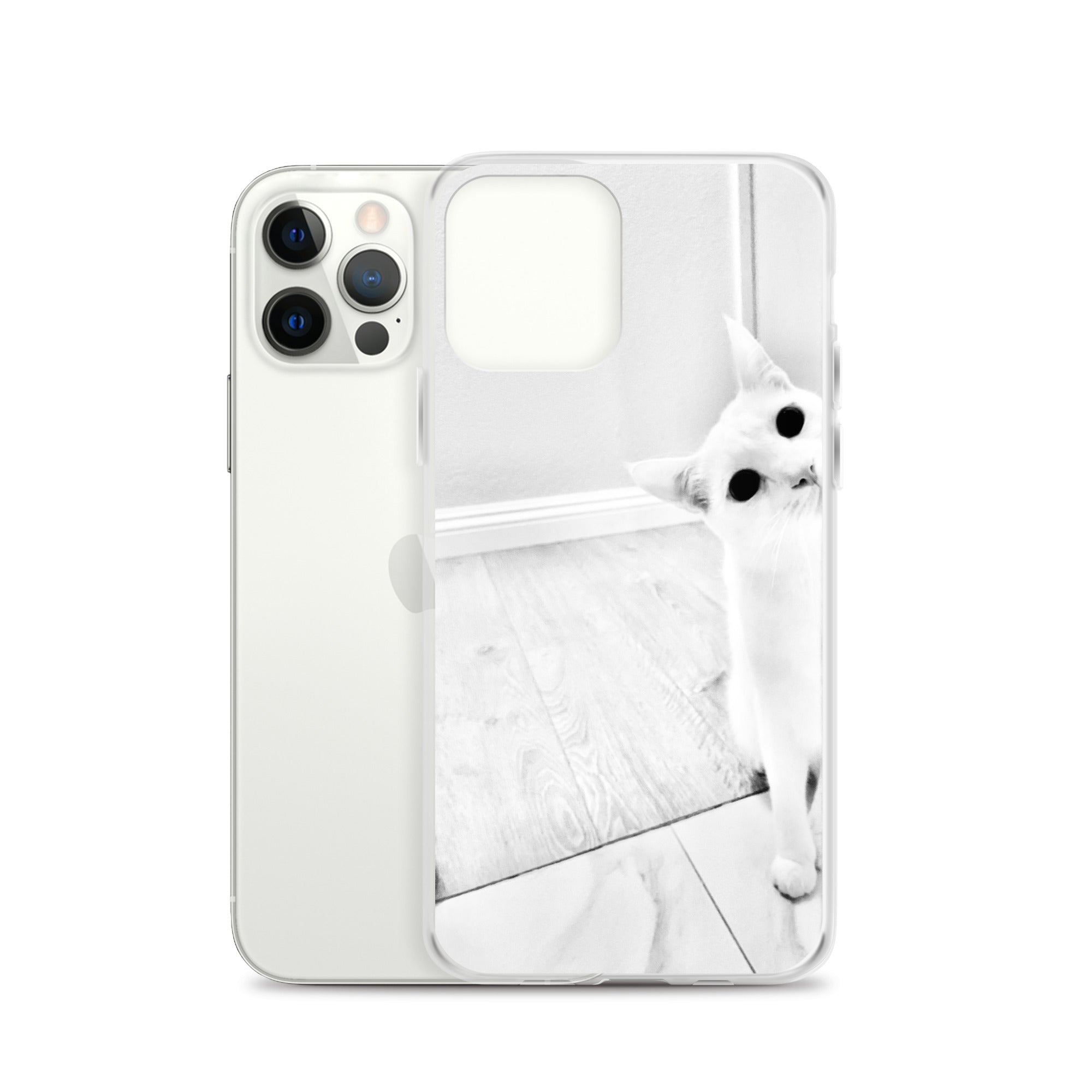 white Cat-iPhone Case