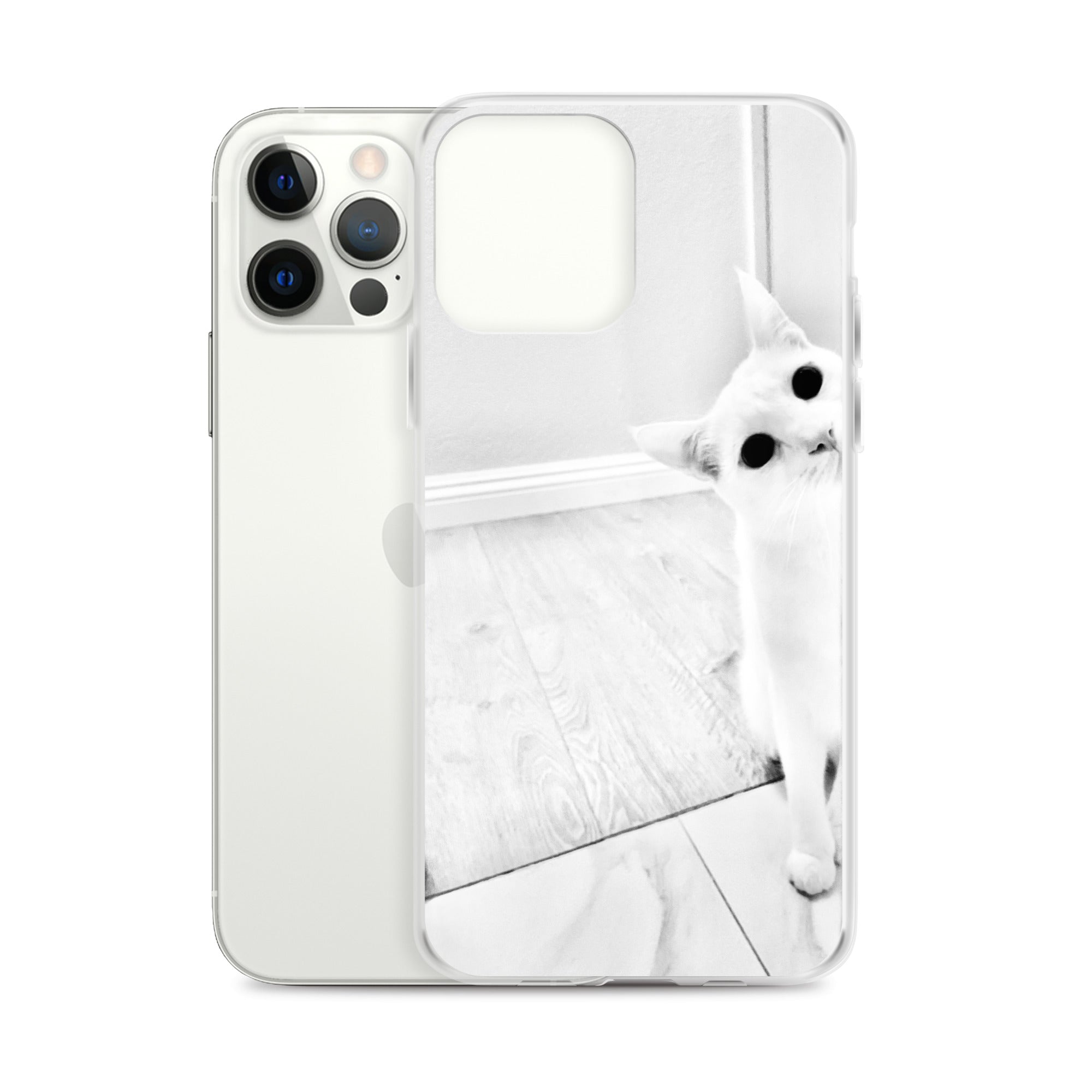 white Cat-iPhone Case