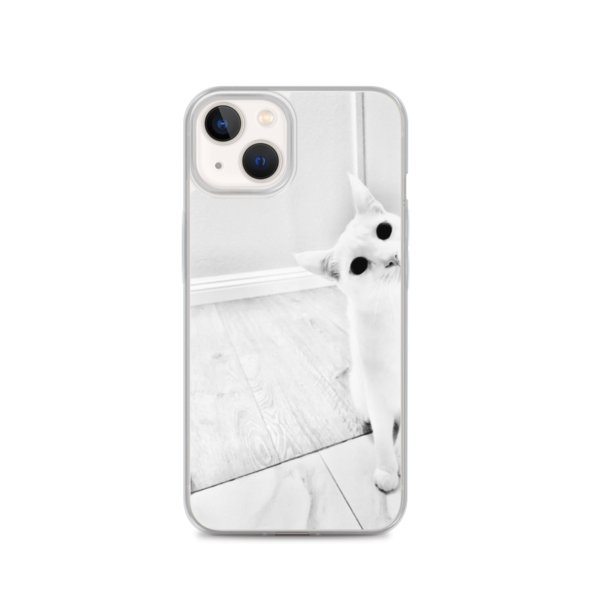 white Cat-iPhone Case