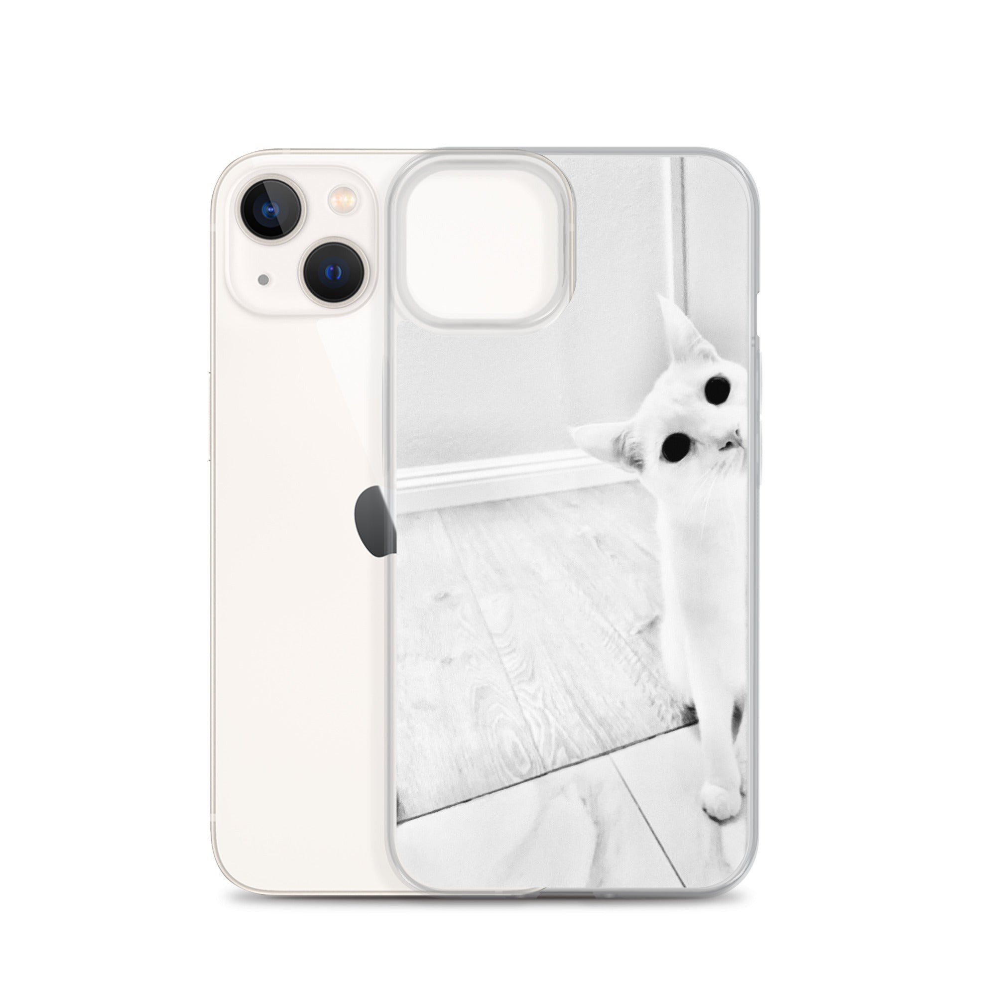 white Cat-iPhone Case