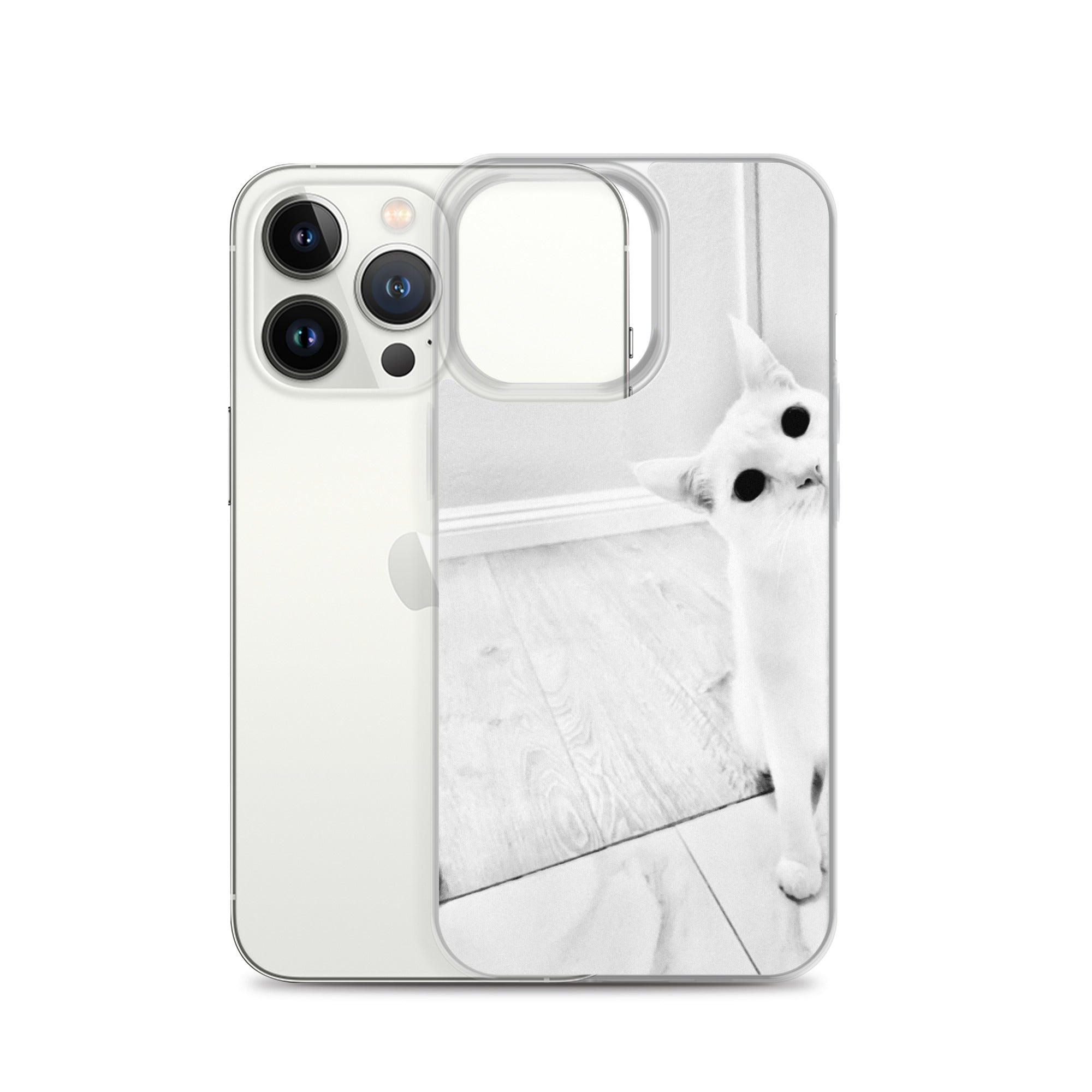 white Cat-iPhone Case