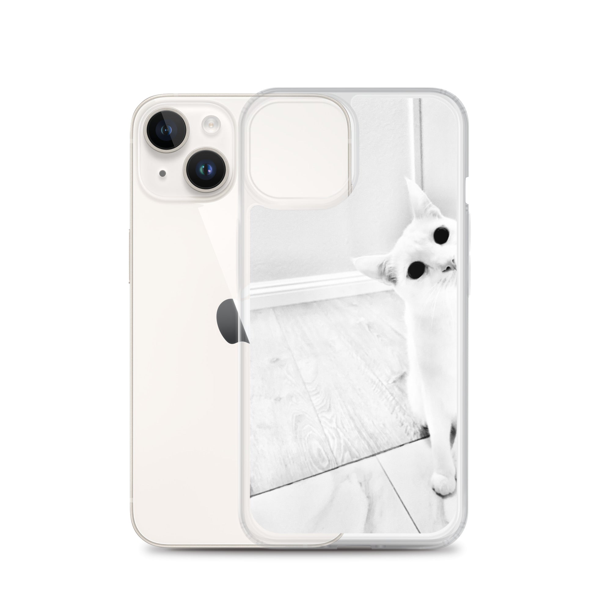 white Cat-iPhone Case