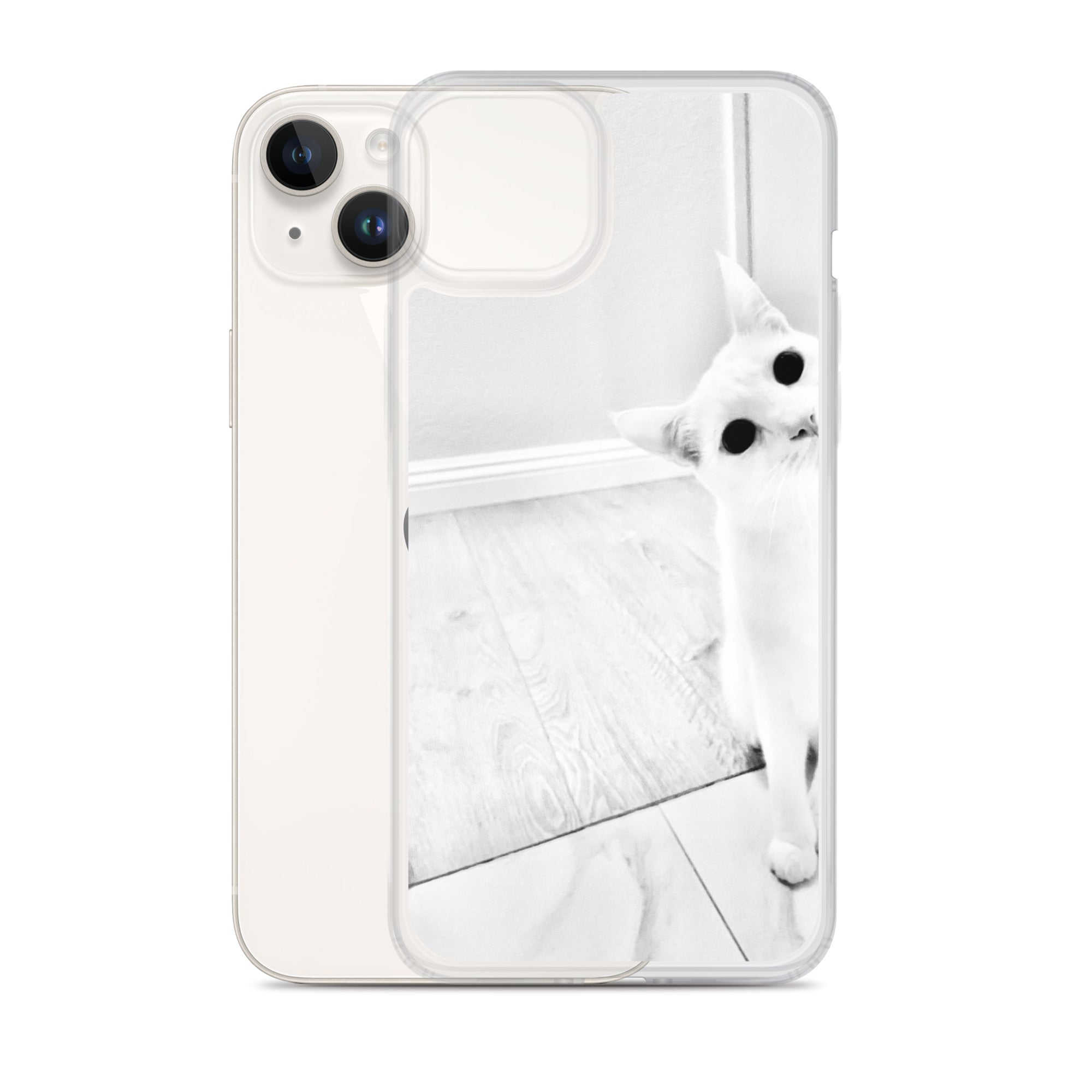 white Cat-iPhone Case