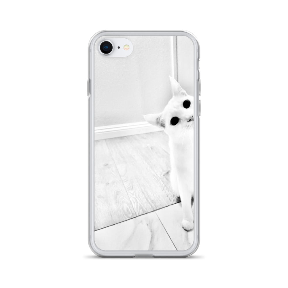 white Cat-iPhone Case