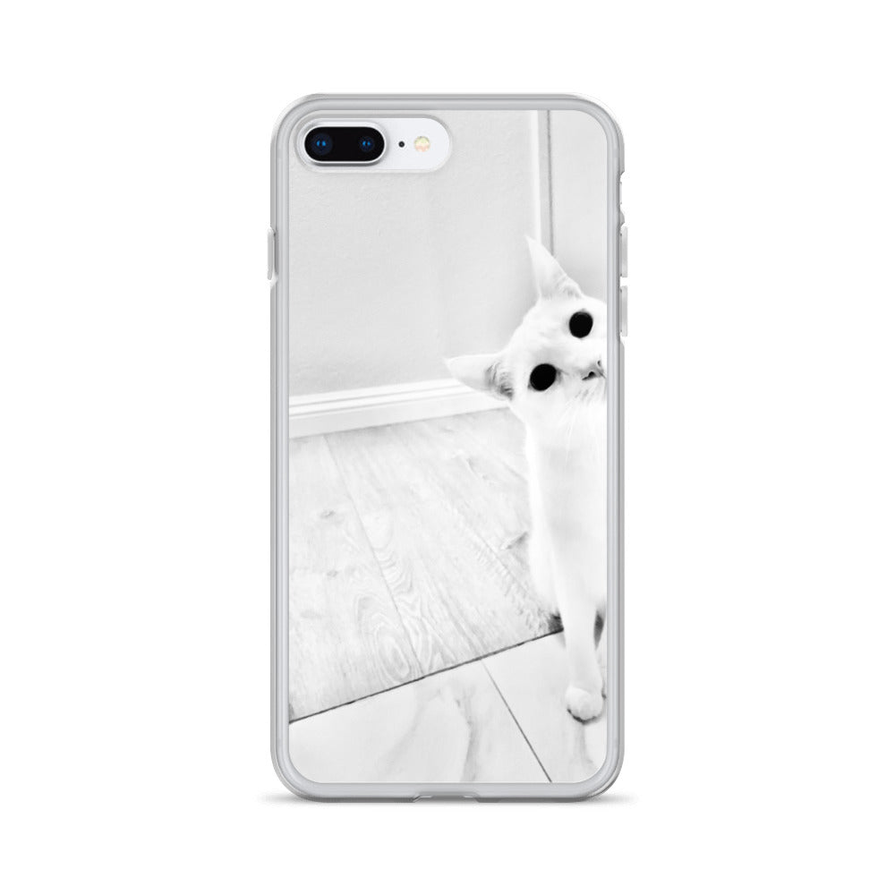 white Cat-iPhone Case