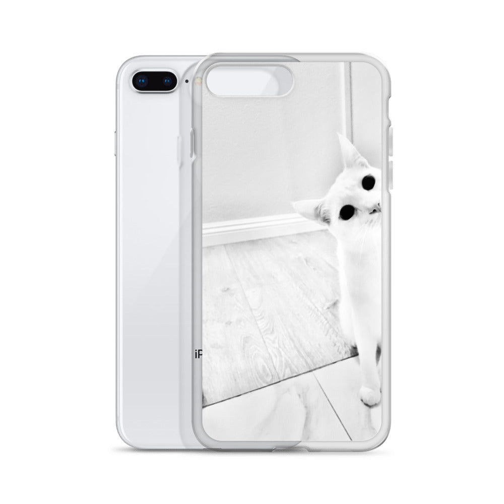 white Cat-iPhone Case