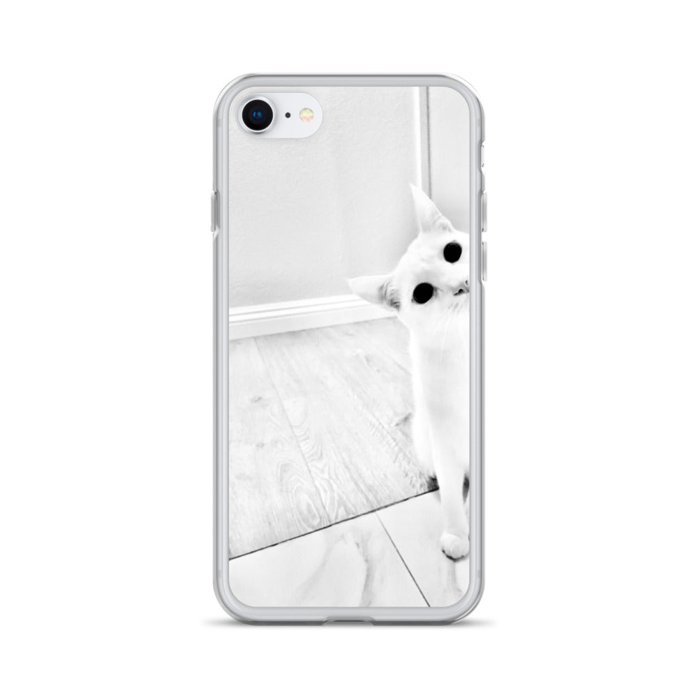 white Cat-iPhone Case