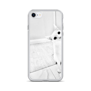 white Cat-iPhone Case