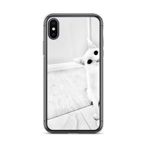 white Cat-iPhone Case