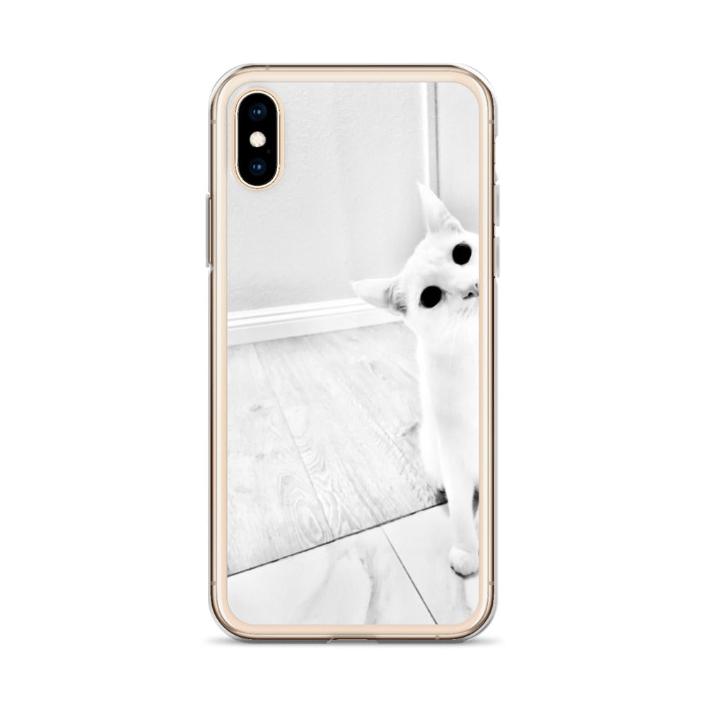 white Cat-iPhone Case