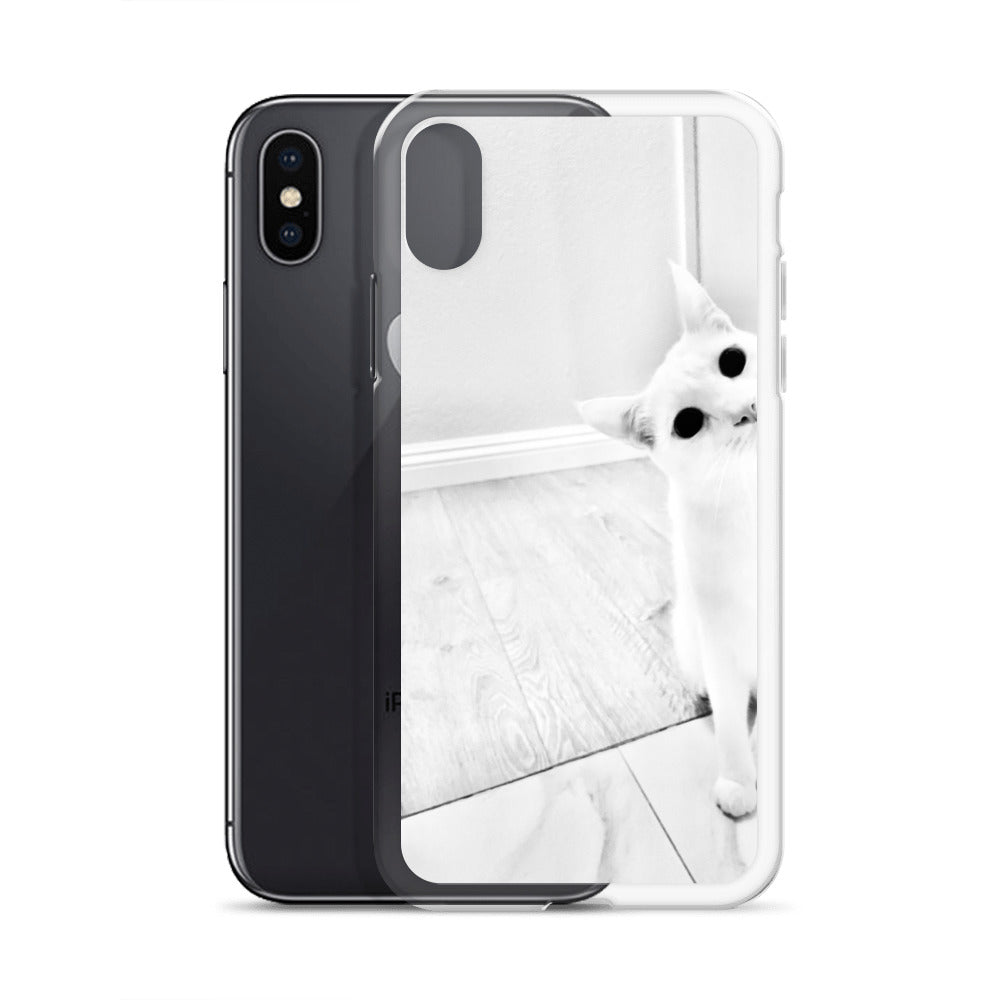 white Cat-iPhone Case