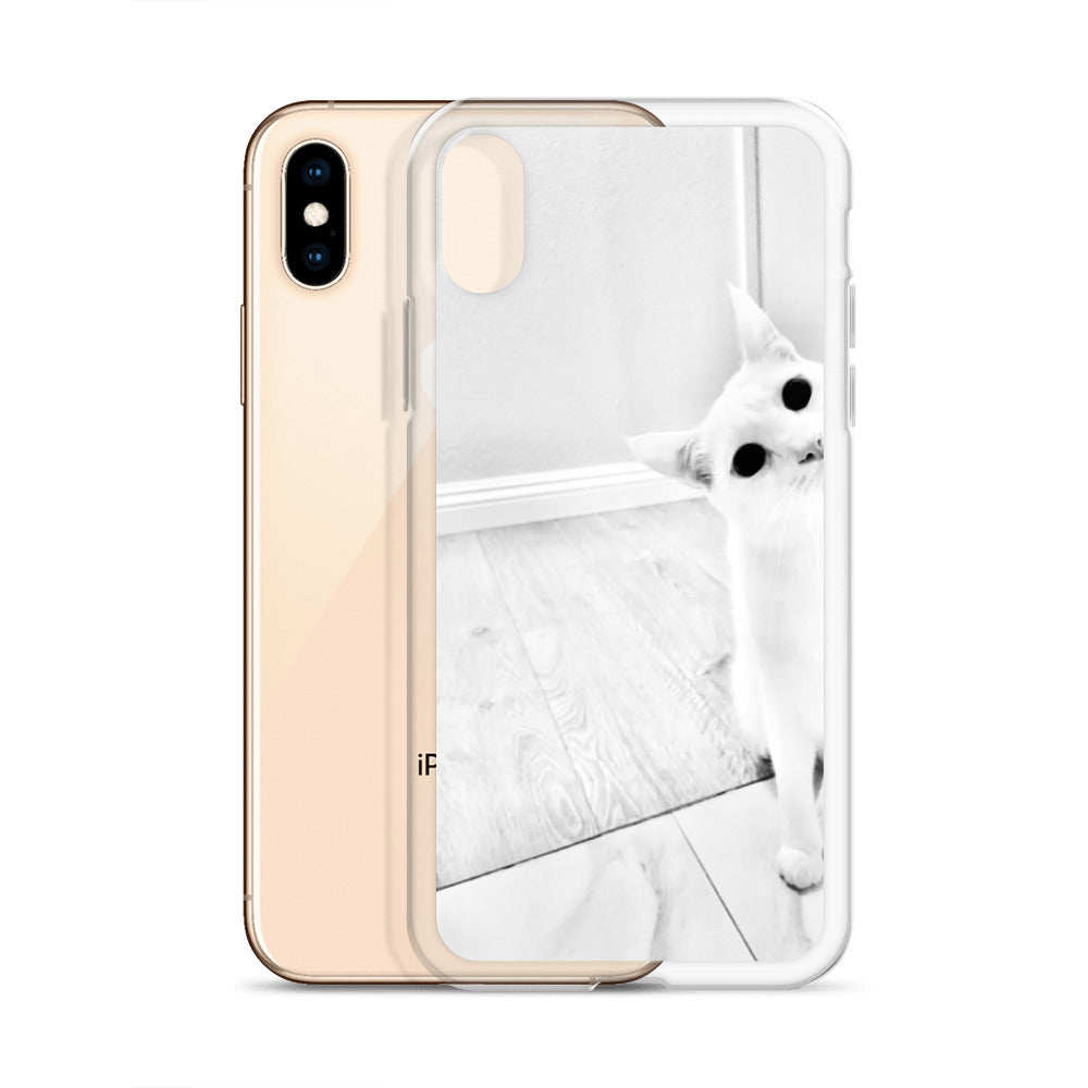 white Cat-iPhone Case