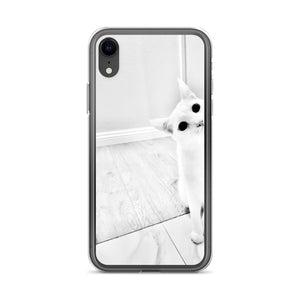 white Cat-iPhone Case