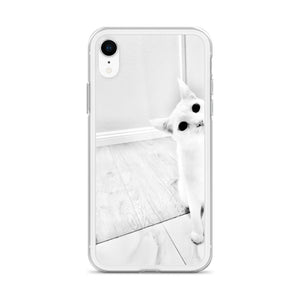 white Cat-iPhone Case