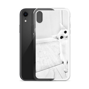 white Cat-iPhone Case