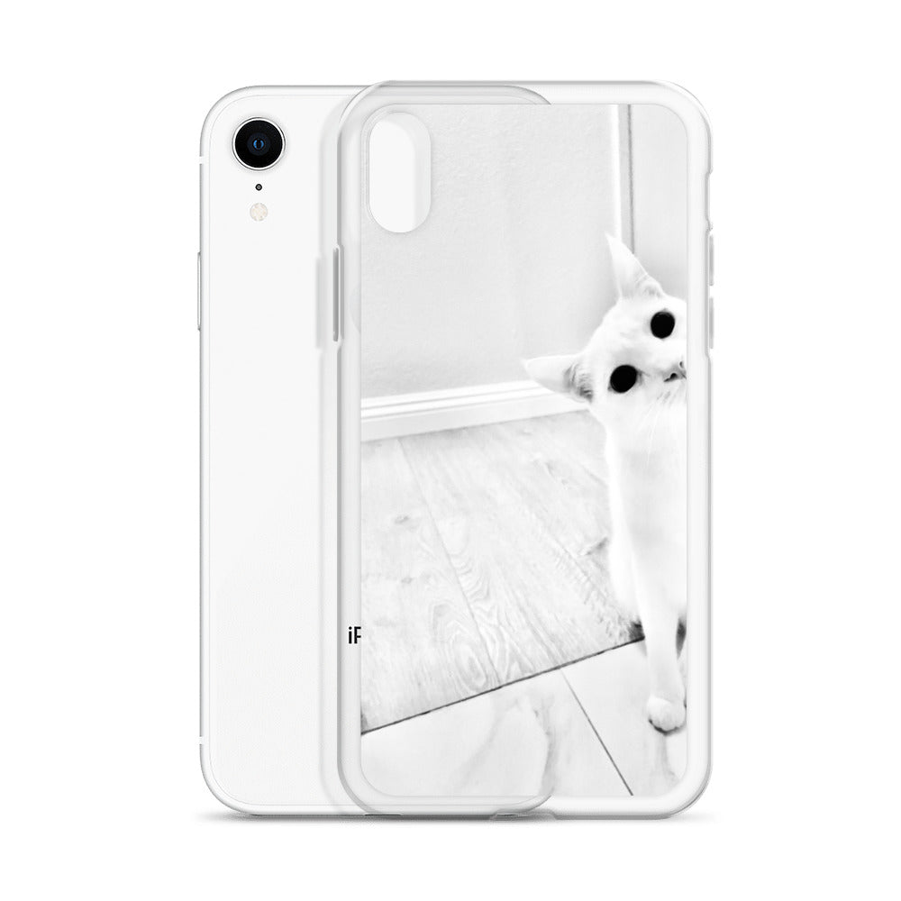 white Cat-iPhone Case