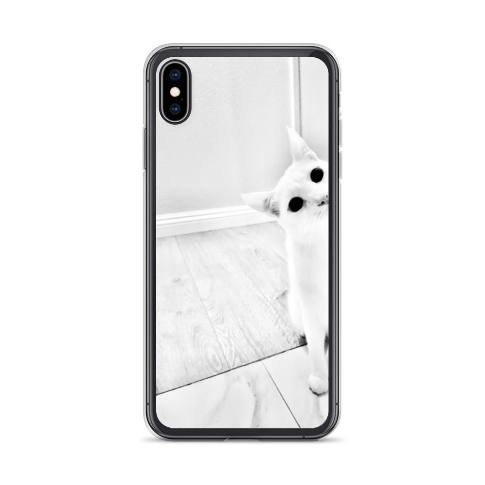 white Cat-iPhone Case