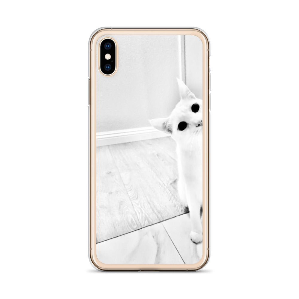 white Cat-iPhone Case