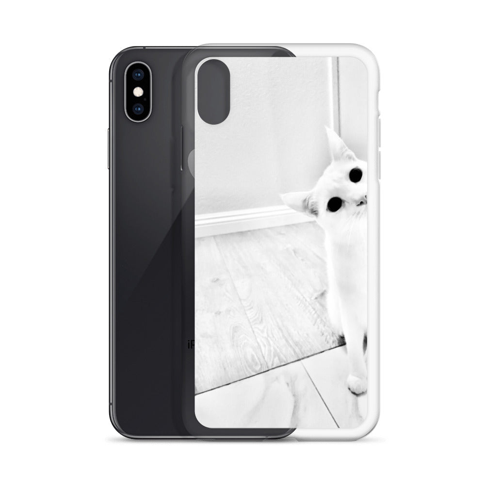 white Cat-iPhone Case