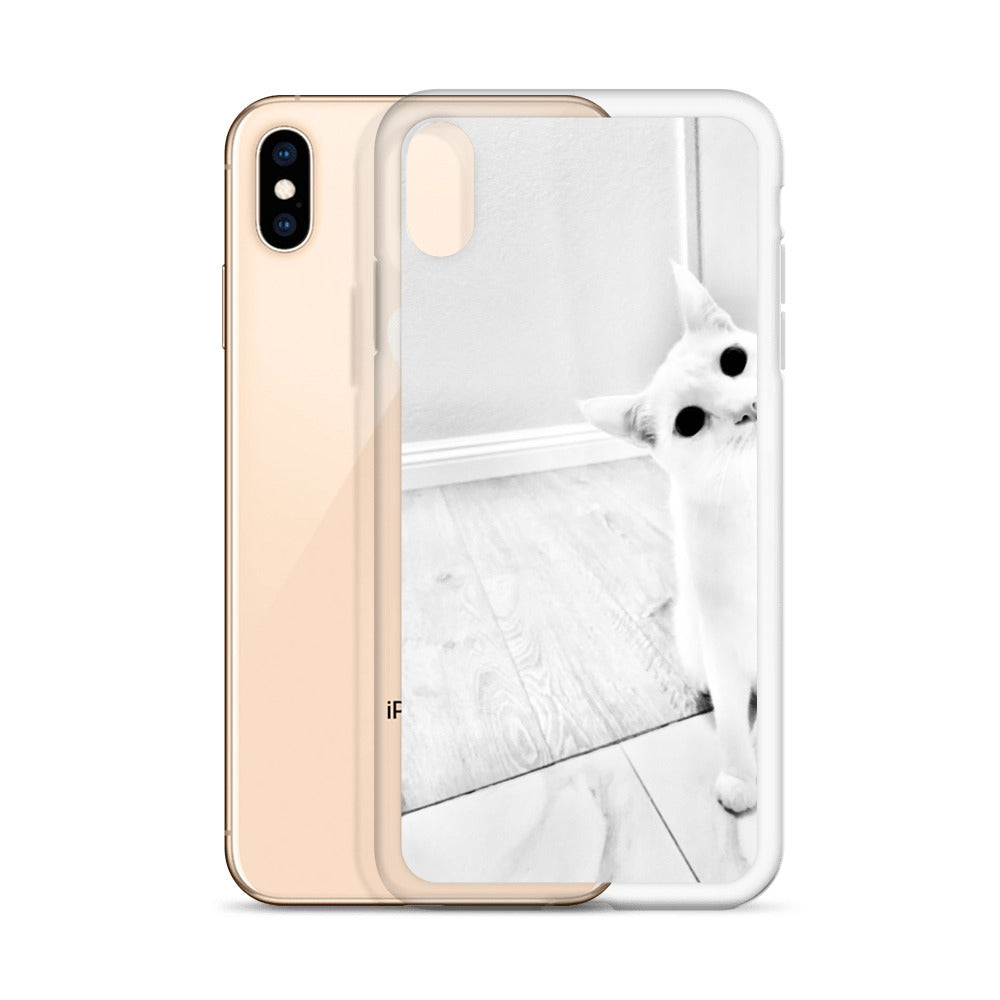 white Cat-iPhone Case