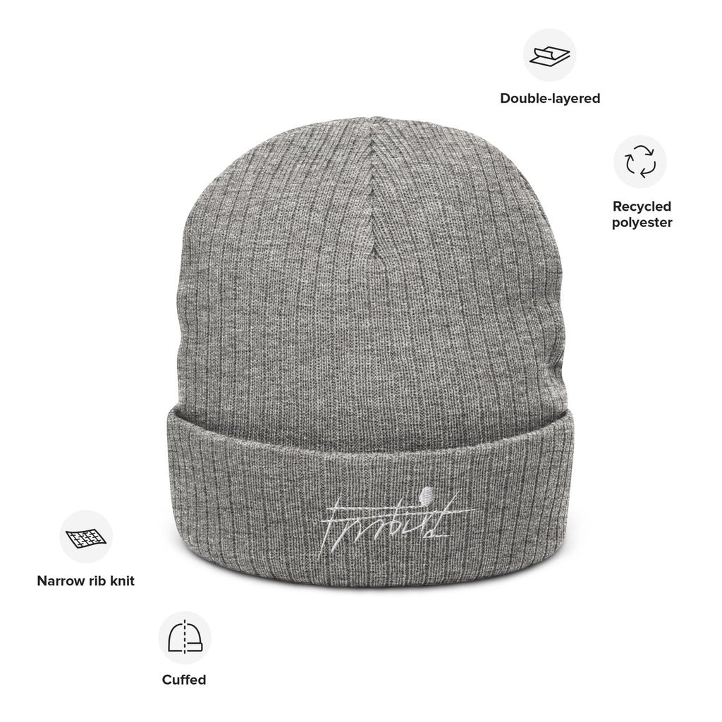 “Frrrbird”-Ribbed knit beanie