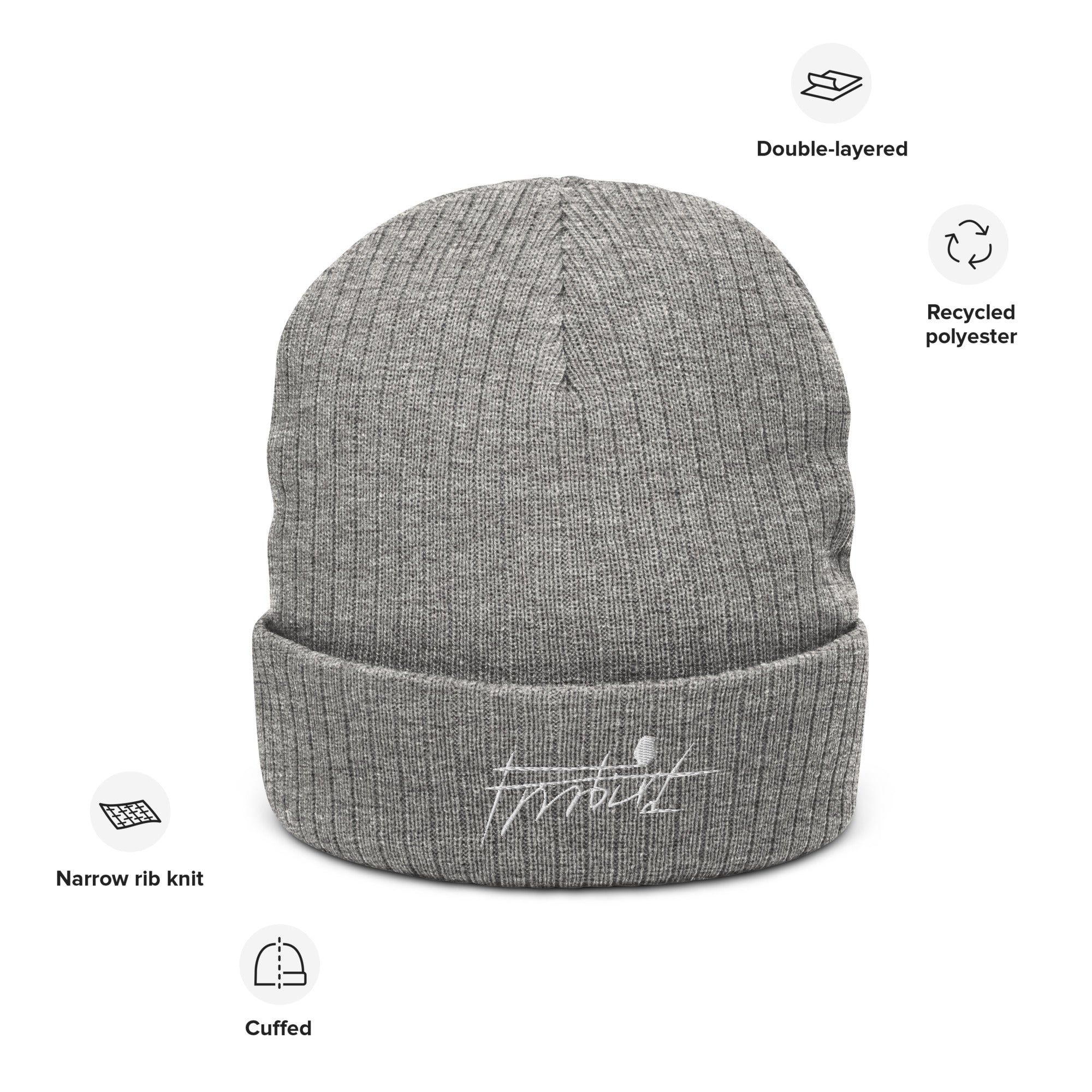 “Frrrbird”-Ribbed knit beanie