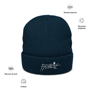 “Frrrbird”-Ribbed knit beanie