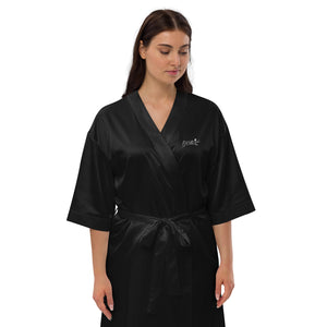 “Frrrbird”-Satin robe