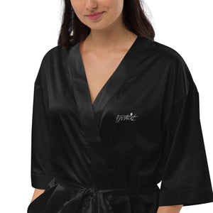 “Frrrbird”-Satin robe