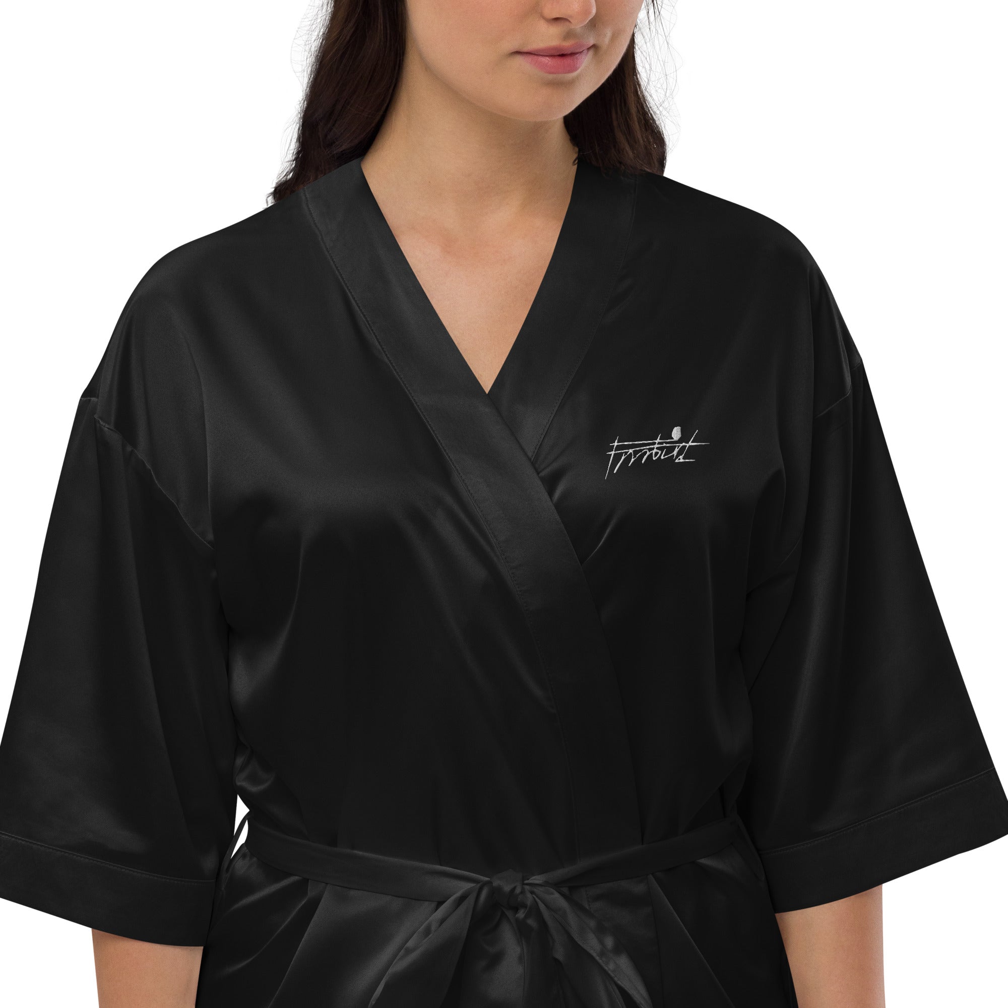 “Frrrbird”-Satin robe