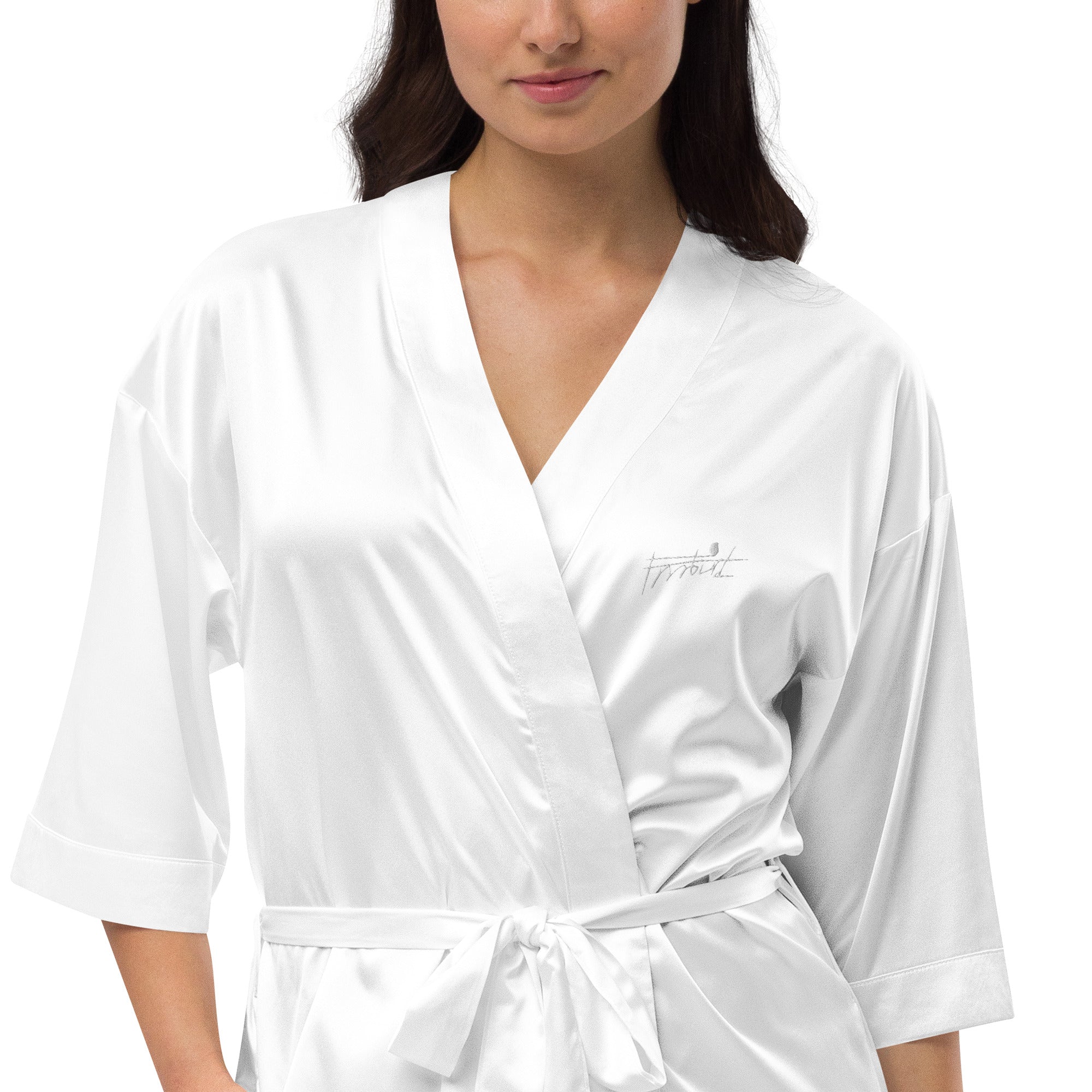 “Frrrbird”-Satin robe