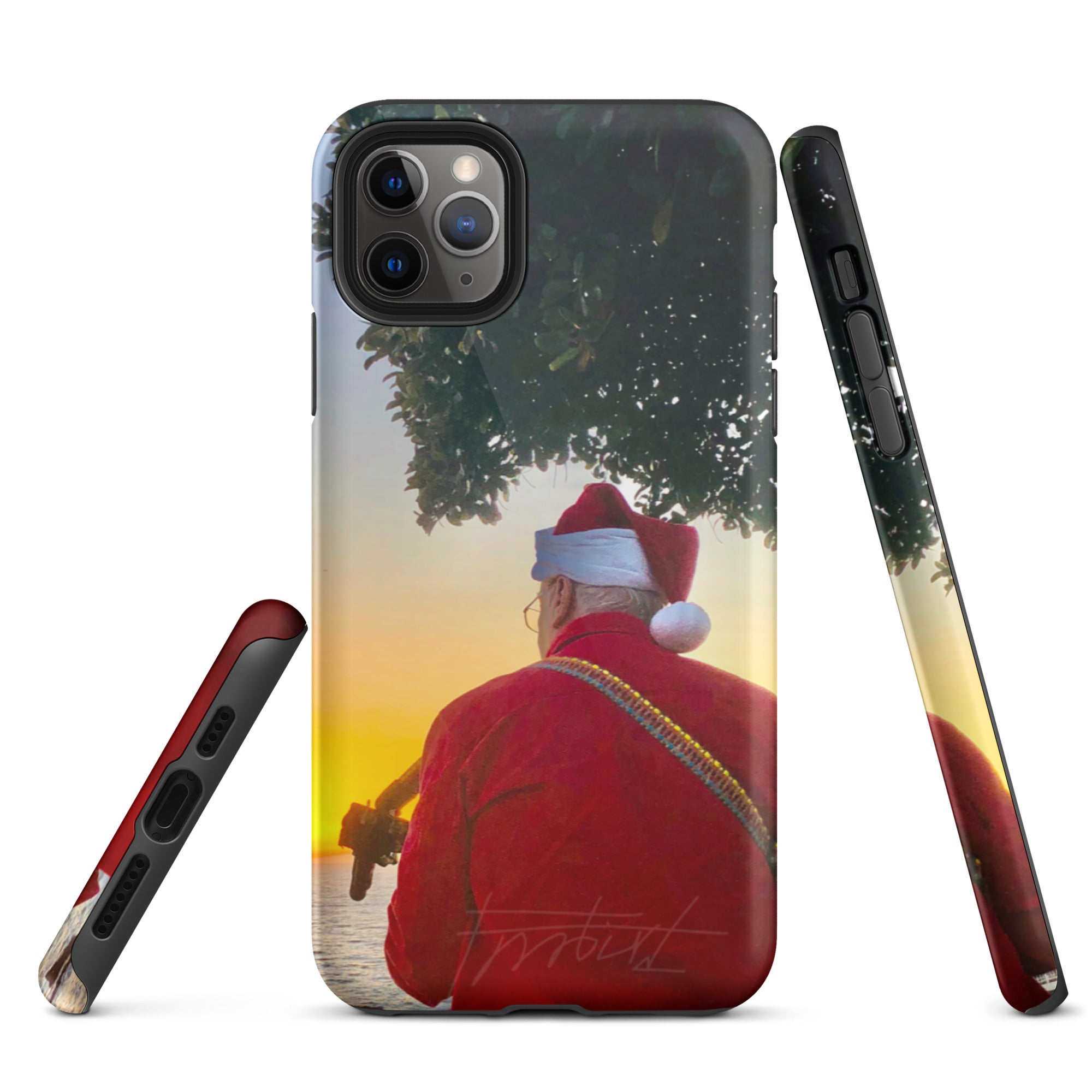 Christmas Guitar Song-Tough iPhone case