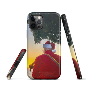 Christmas Guitar Song-Tough iPhone case