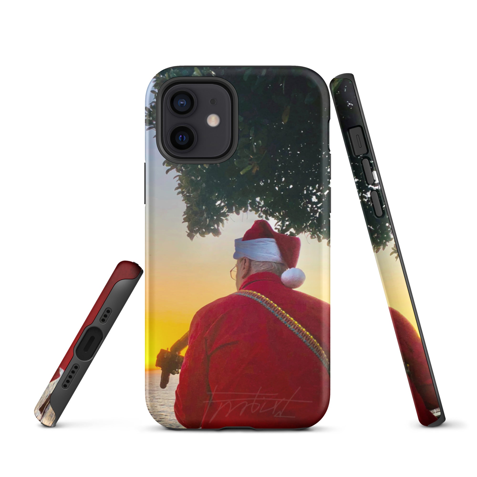 Christmas Guitar Song-Tough iPhone case