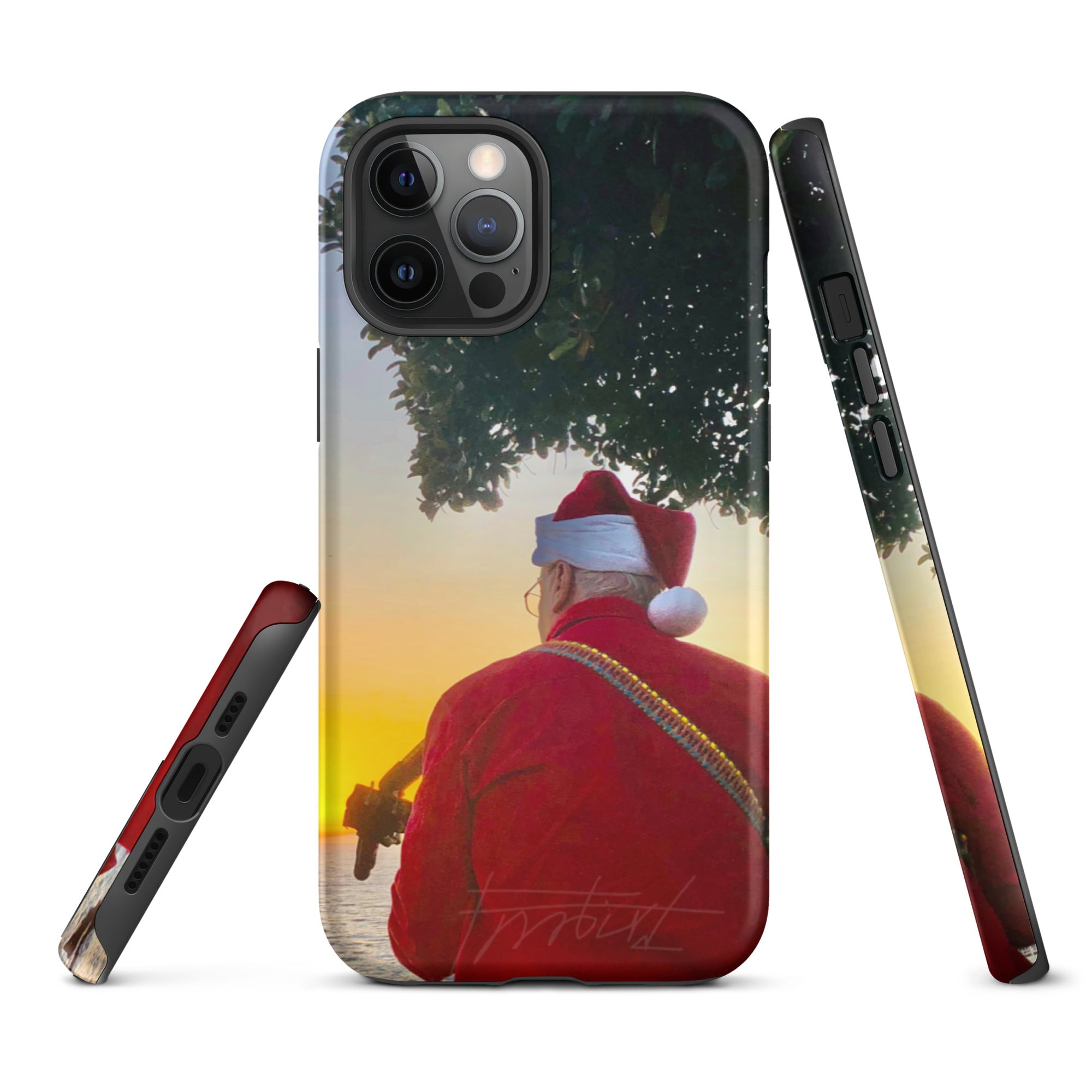 Christmas Guitar Song-Tough iPhone case