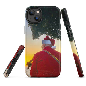 Christmas Guitar Song-Tough iPhone case