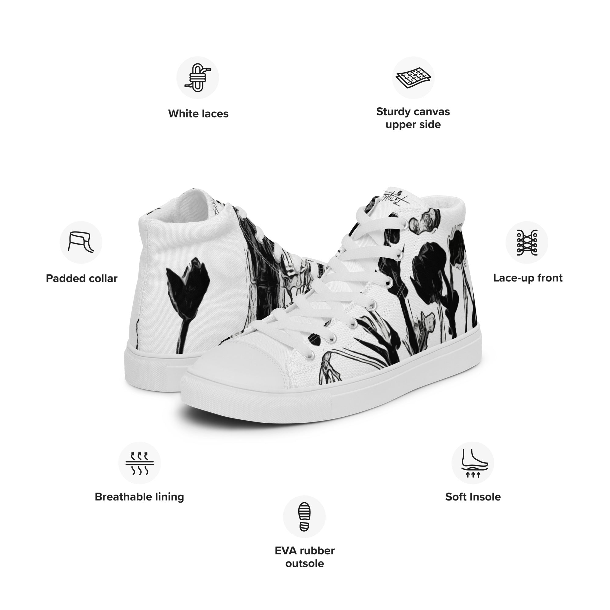 “Frrrbird”-Women’s high top canvas shoes